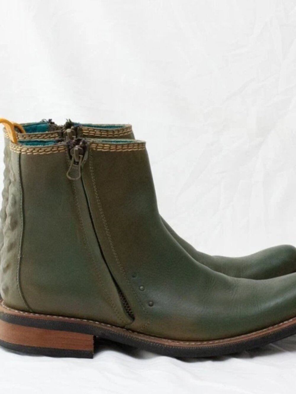 PSKAUFMAN Unisex No.1041 Tarmac Zip Moto Boots Men 8 D Women 9.5 Excellent Cond.